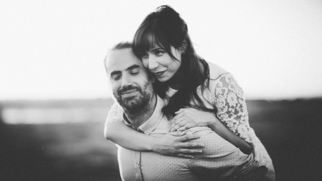Un atardecer para fotos de pareja