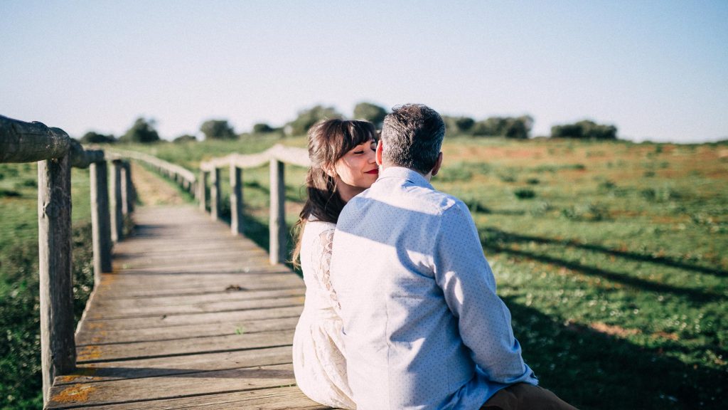 Una puesta de sol para fotos de pareja