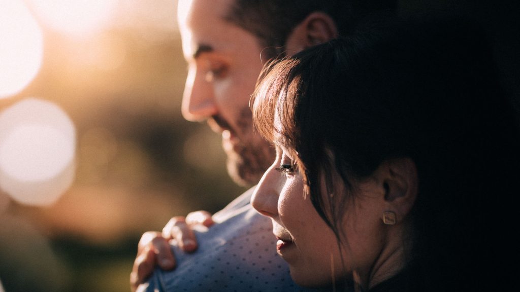 Una puesta de sol para fotos de pareja
