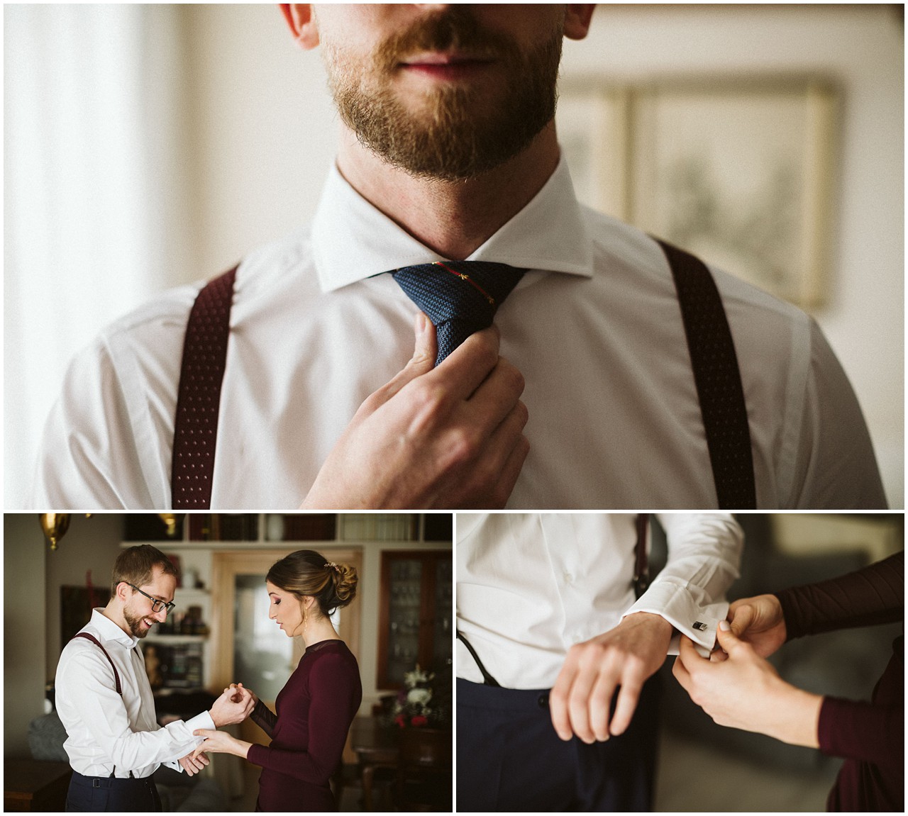 Preparativos del novio