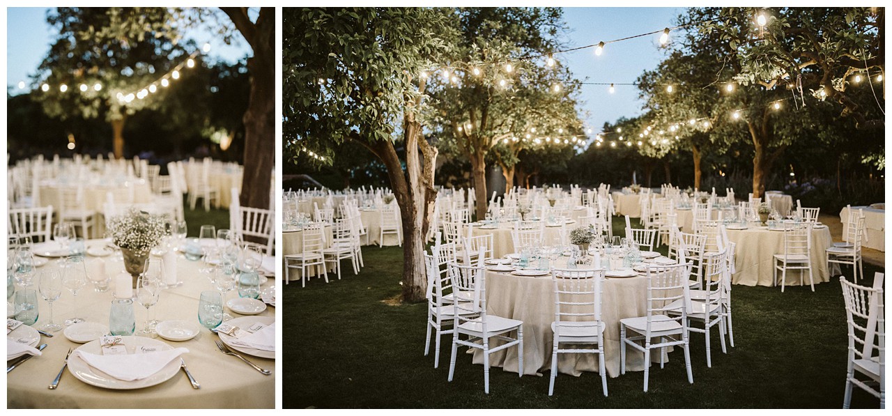 Decoración de una boda por Catering Salvador Arias