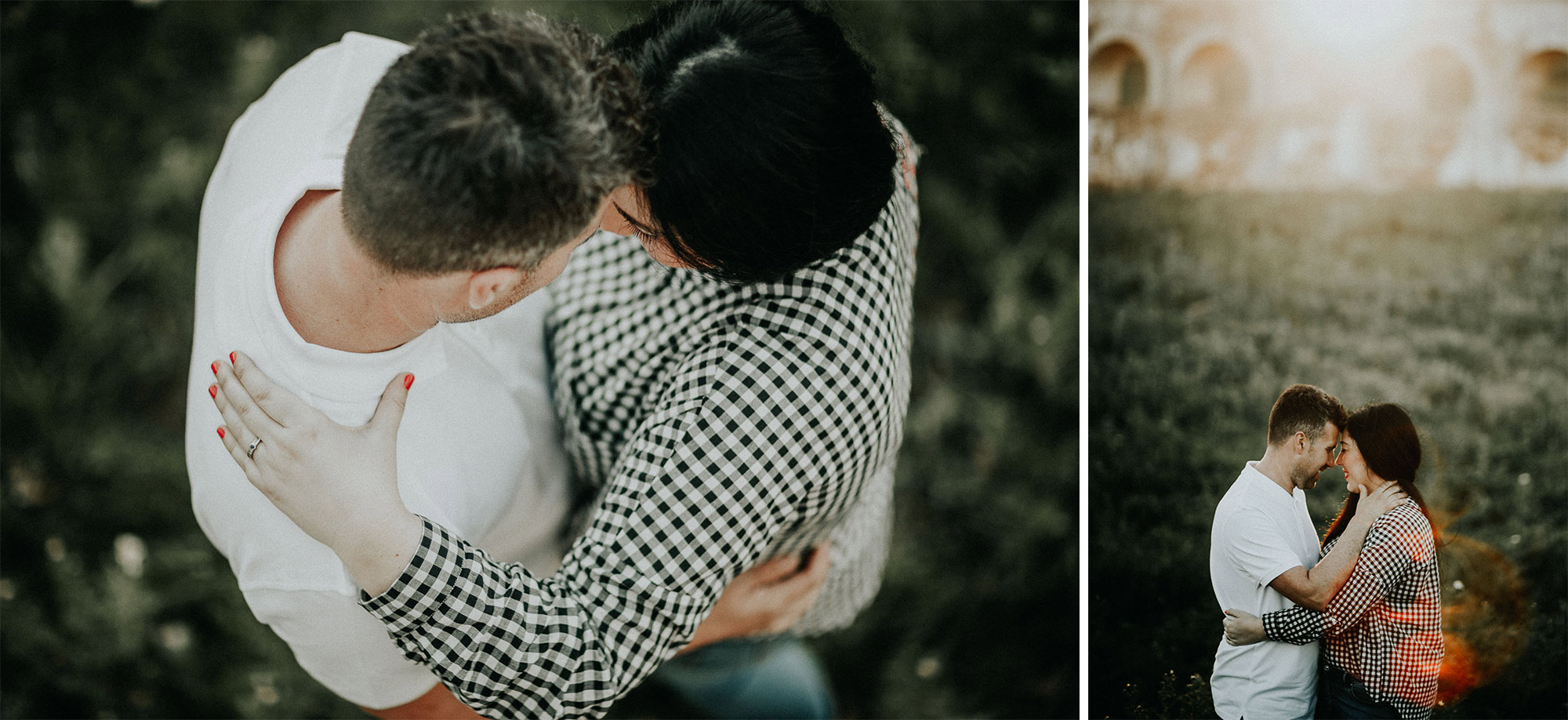 Fotografía de pareja en un trigal (Preboda)