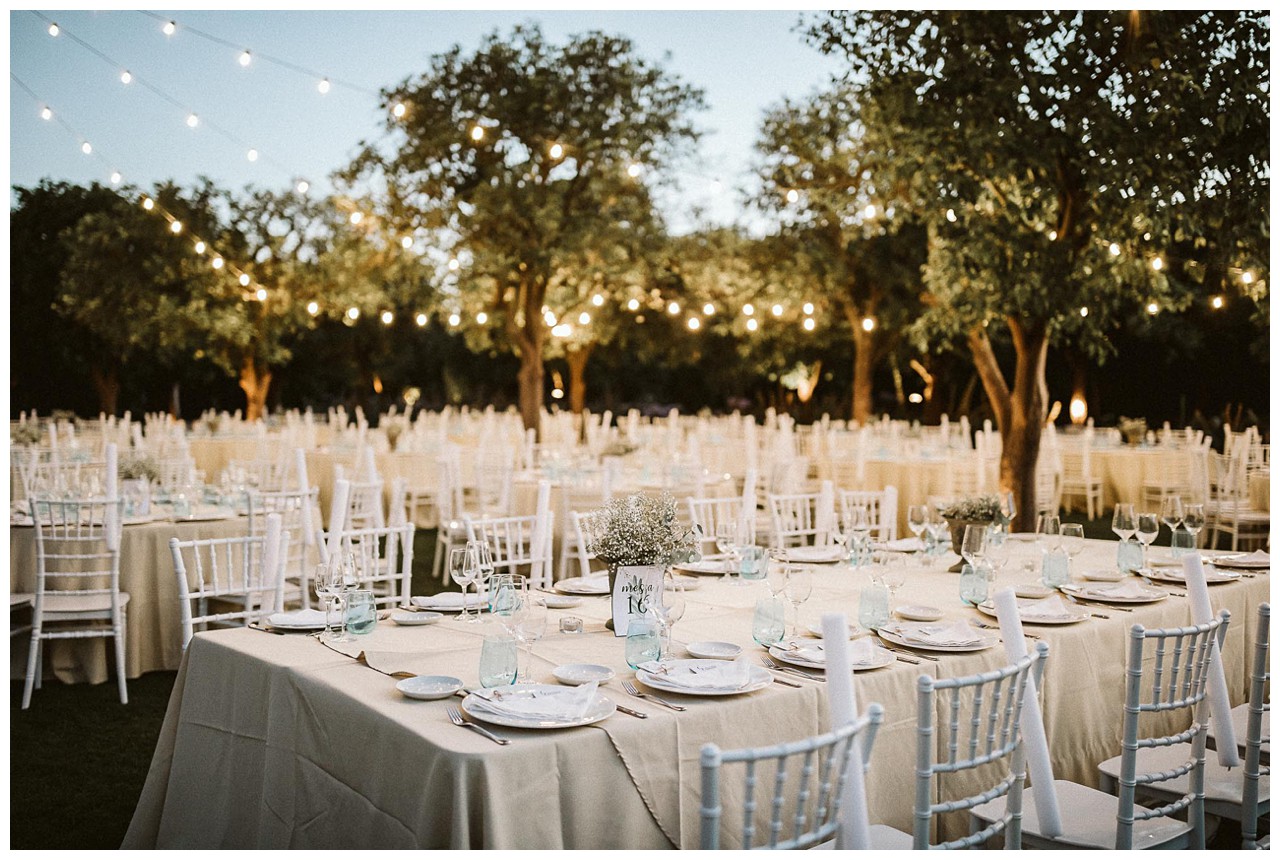 Decoración de una boda por Catering Salvador Arias