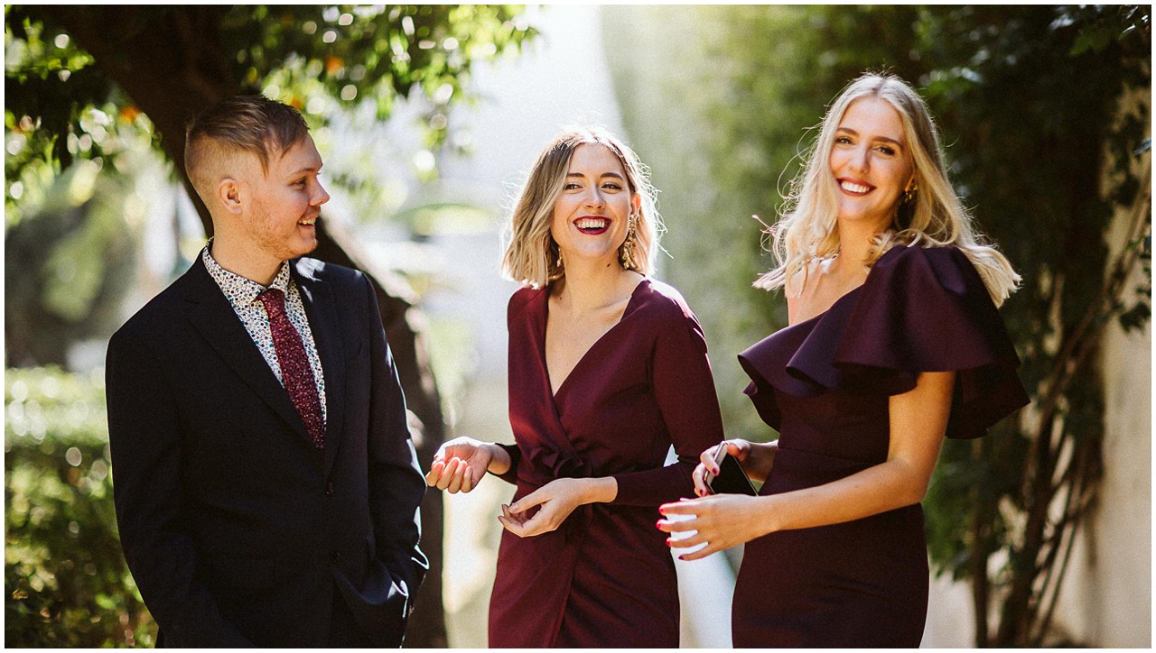 amigas de la novia en Casa Bucarelli