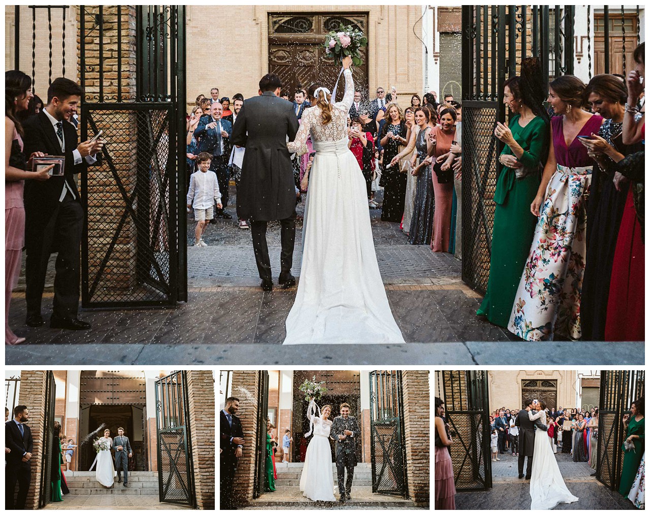 La salida de los novios De la Iglesia de los Salesianos de Triana