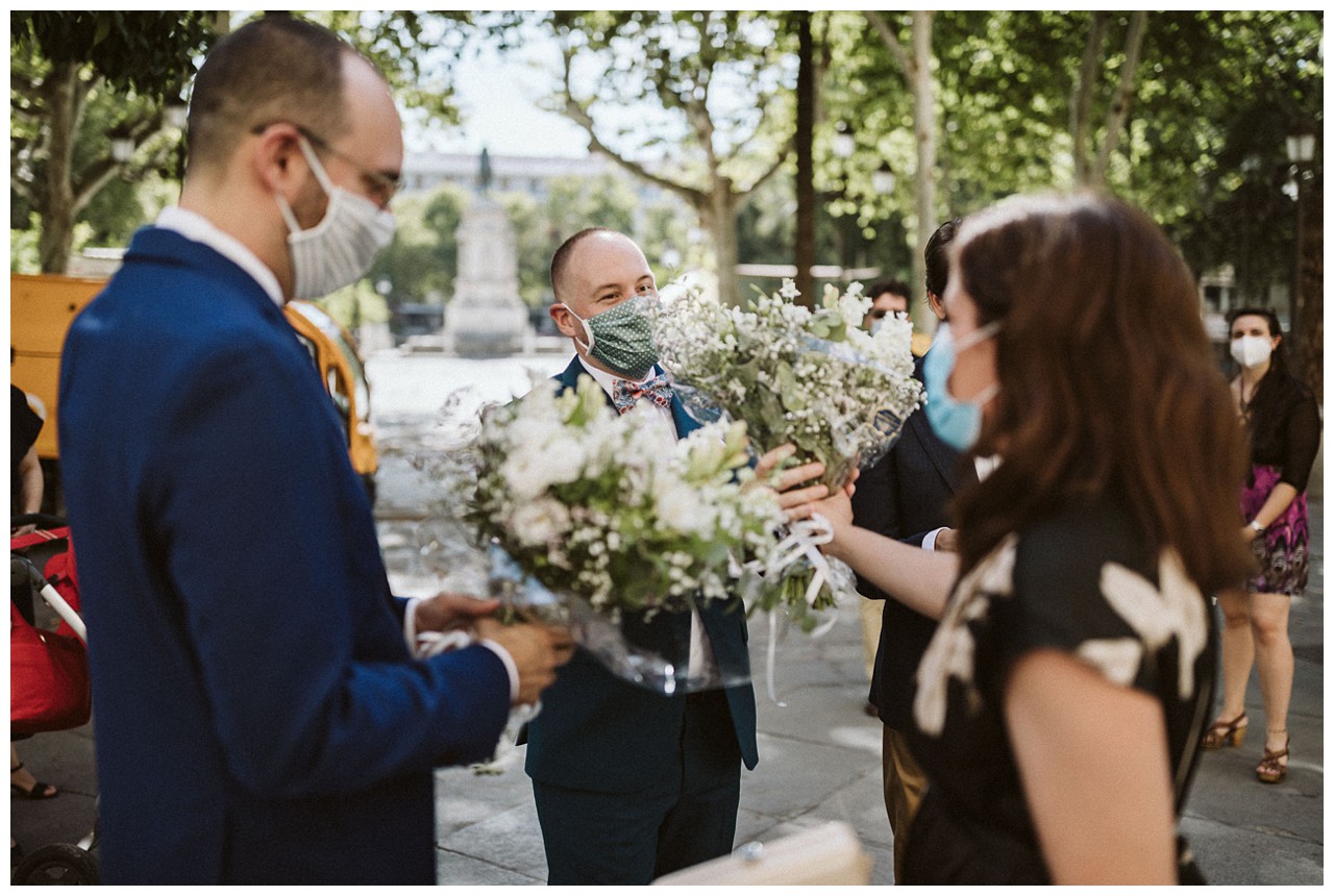 Flores para los novios