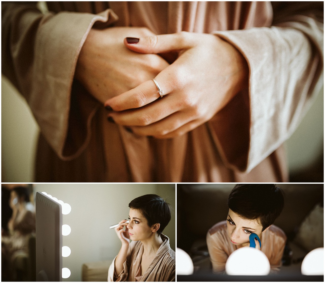 Preparativos de la novia