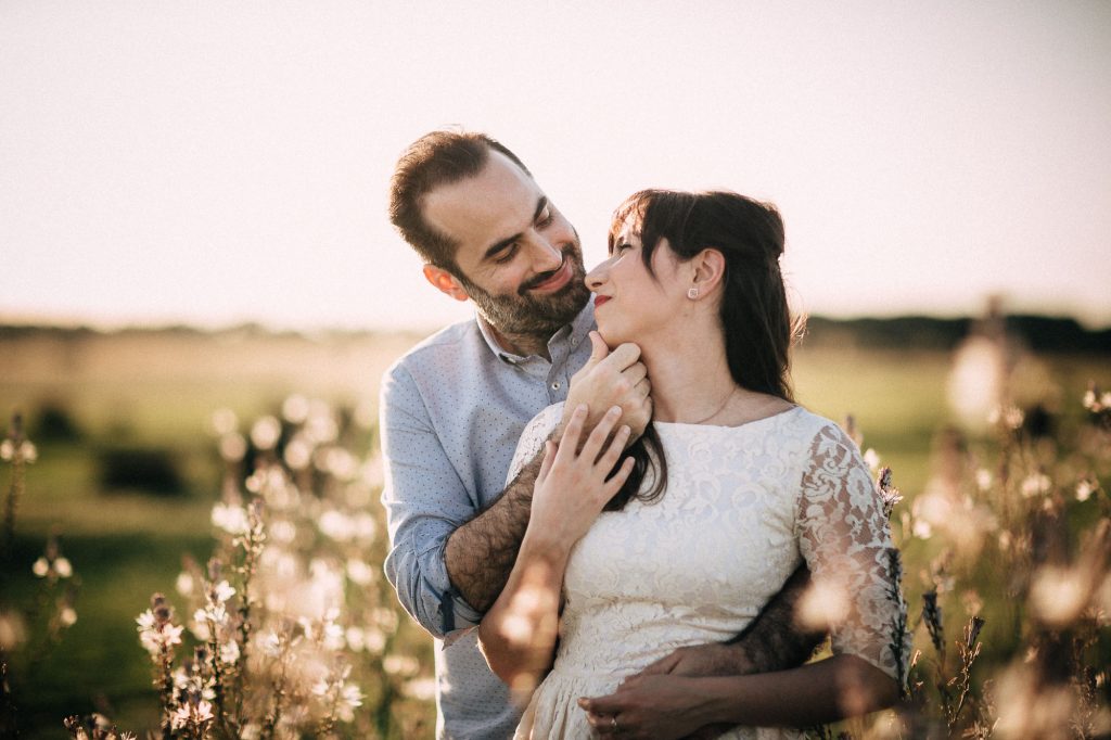 Un atardecer para fotos de pareja