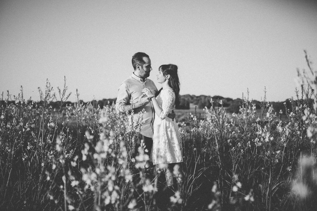 Un atardecer para fotos de pareja