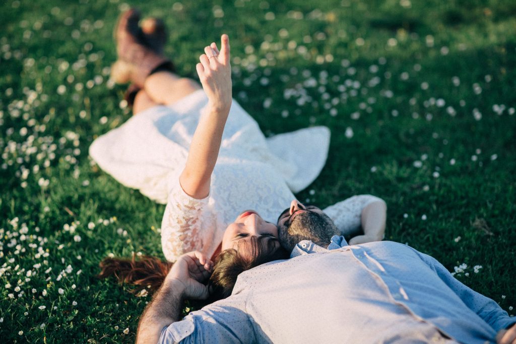 Una puesta de sol para fotos de pareja