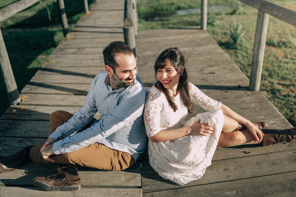 Un atardecer para fotos de pareja
