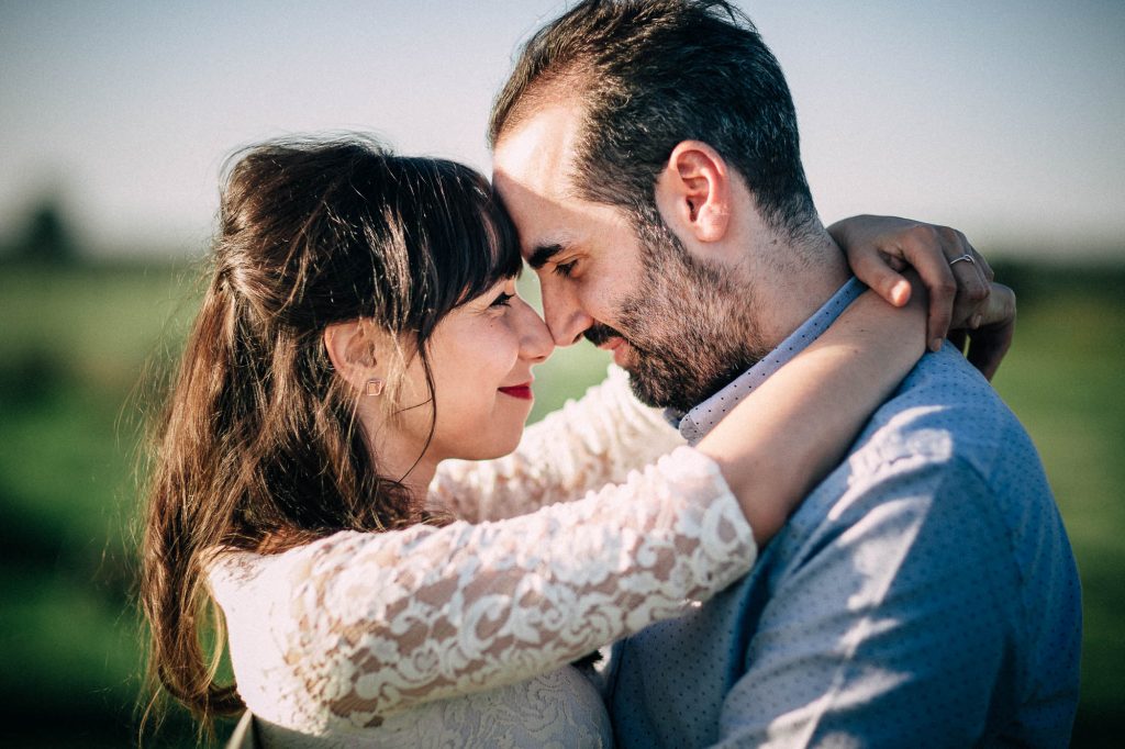 Una puesta de sol para fotos de pareja