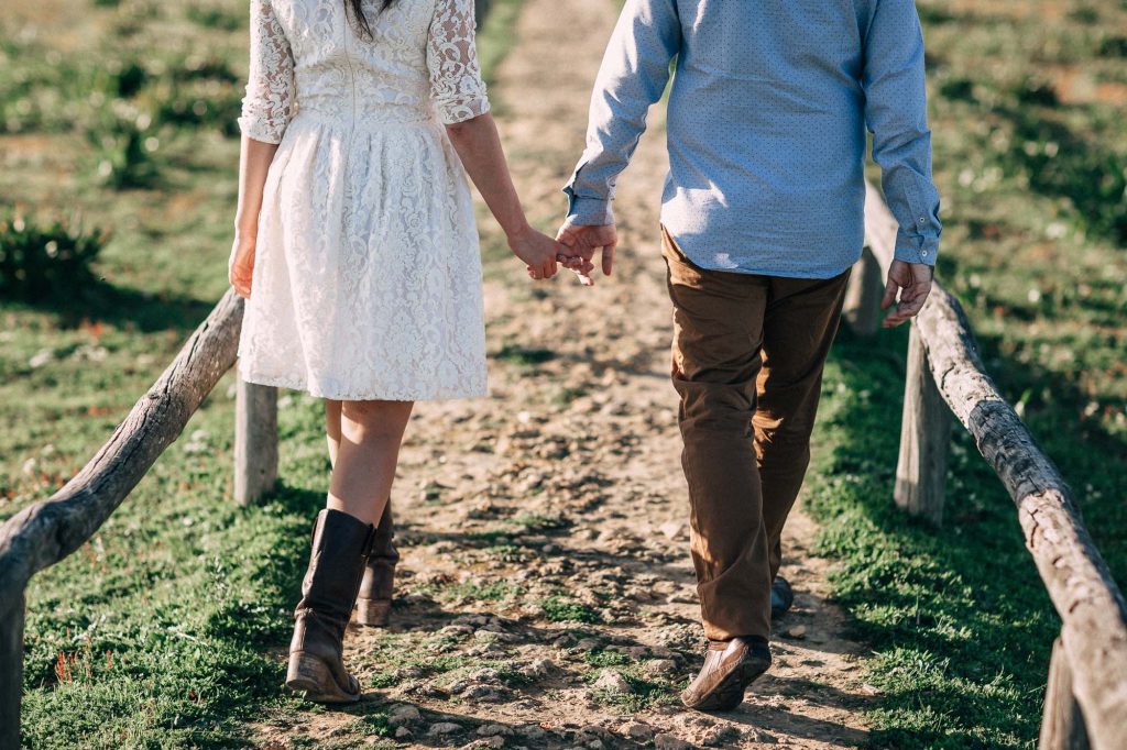 Un atardecer para fotos de pareja