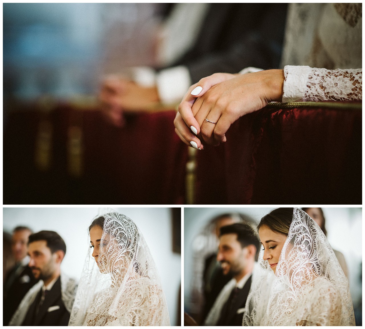 La novia con mantilla