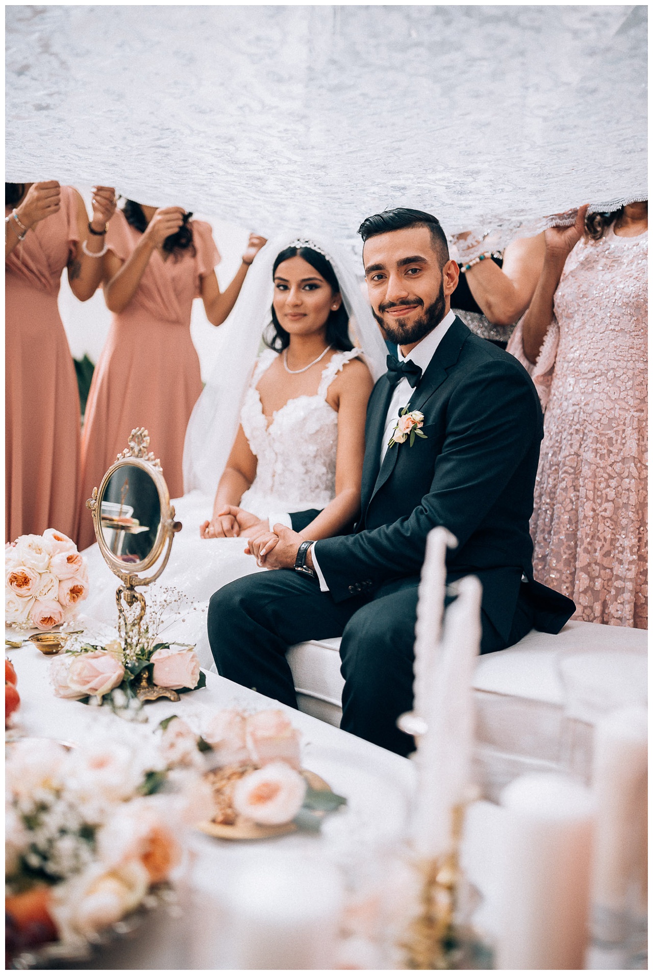 Boda de destino persa en Casa Guardiola