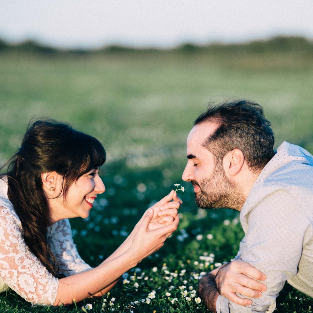 Un atardecer para fotos de pareja