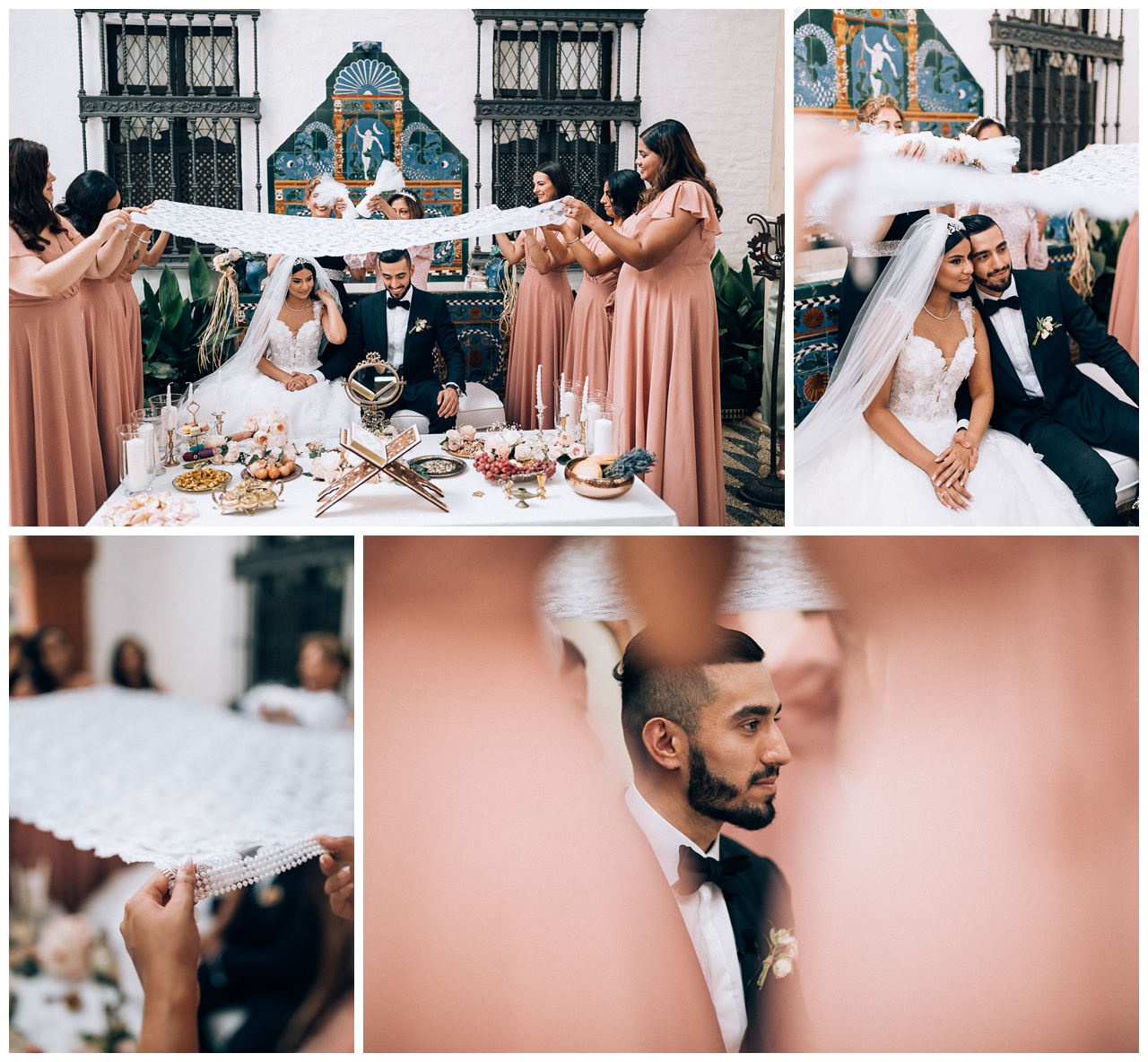 Boda de destino persa en Casa Guardiola