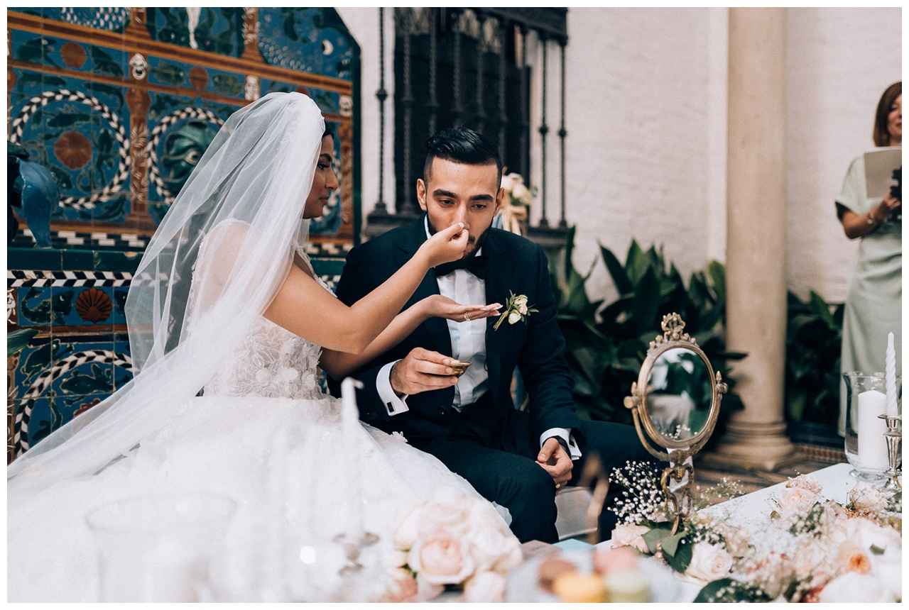 Boda de destino persa en Casa Guardiola