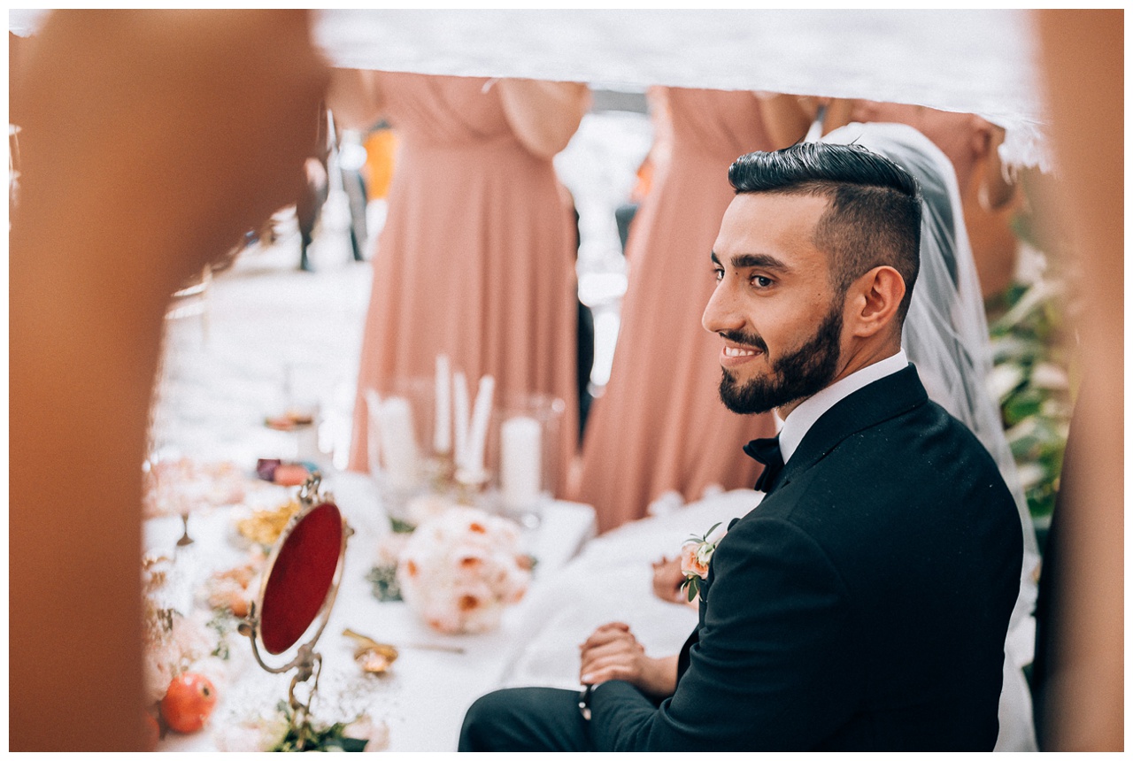 Boda de destino persa en Casa Guardiola