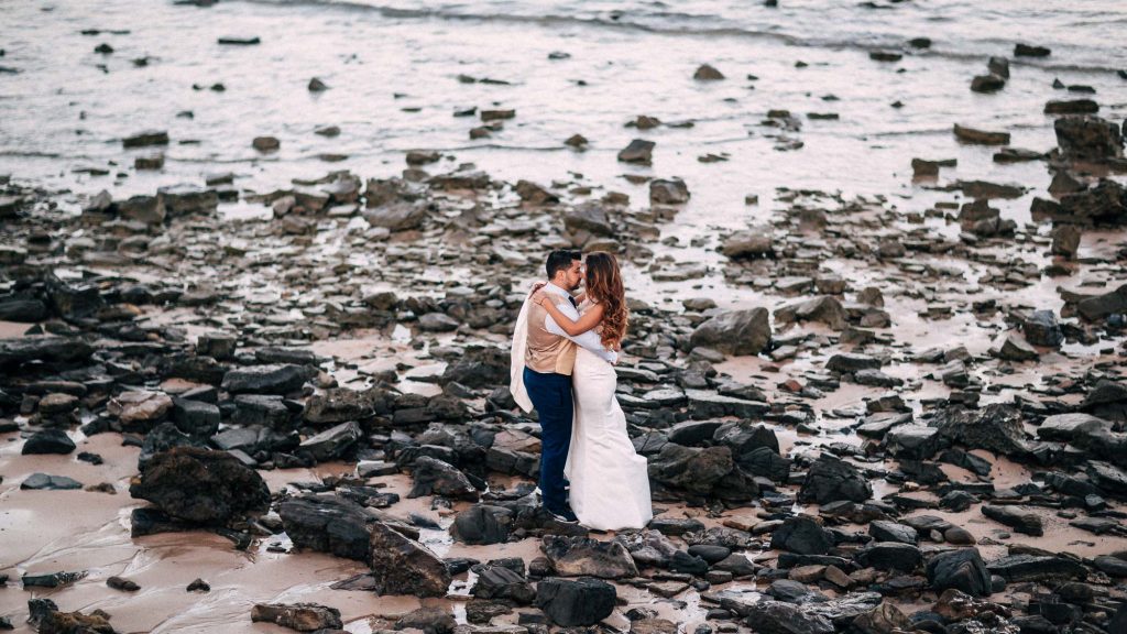 Postboda en la playa