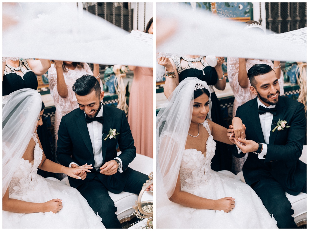 Boda de destino persa en Casa Guardiola