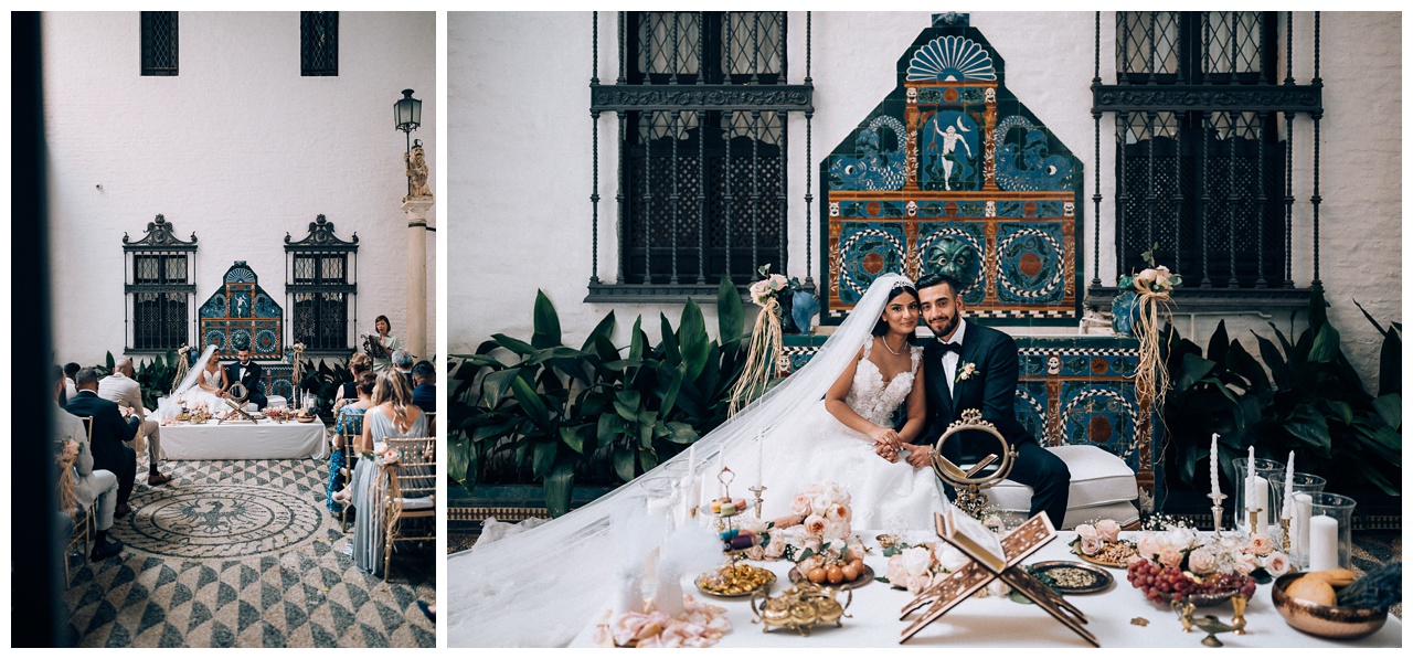 Boda de destino persa en Casa Guardiola