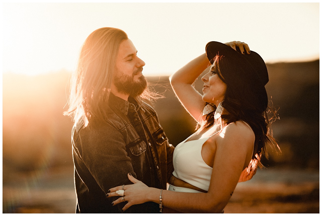 Sunset and couple