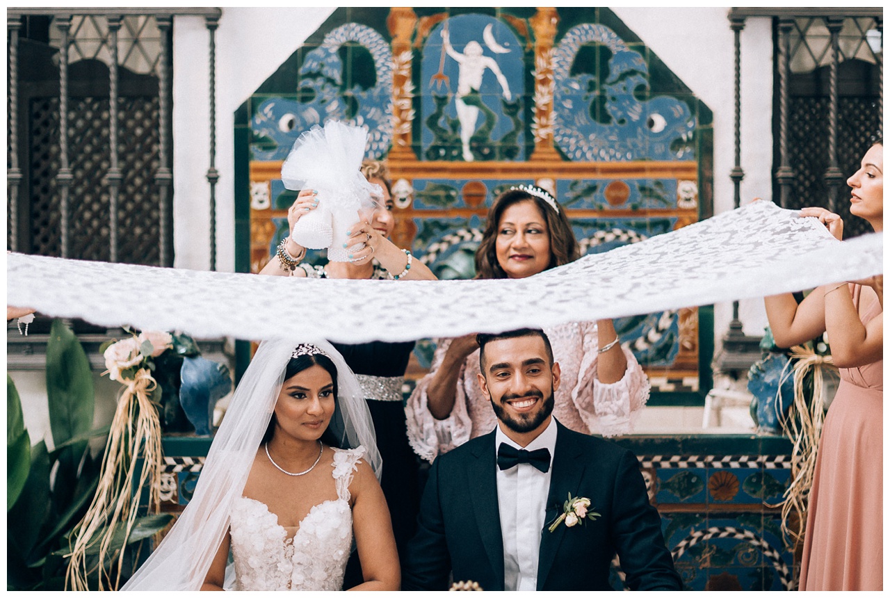 Boda de destino persa en Casa Guardiola