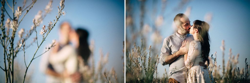 Un atardecer para fotos de pareja