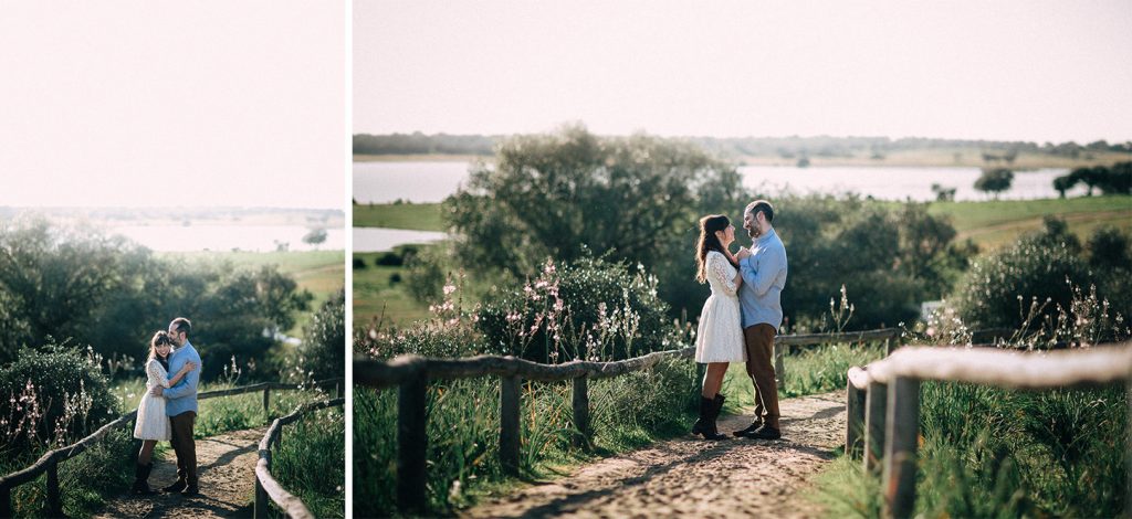 Un atardecer para fotos de pareja