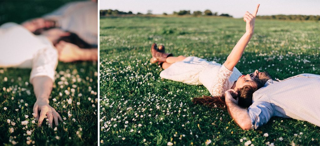 Un atardecer para fotos de pareja