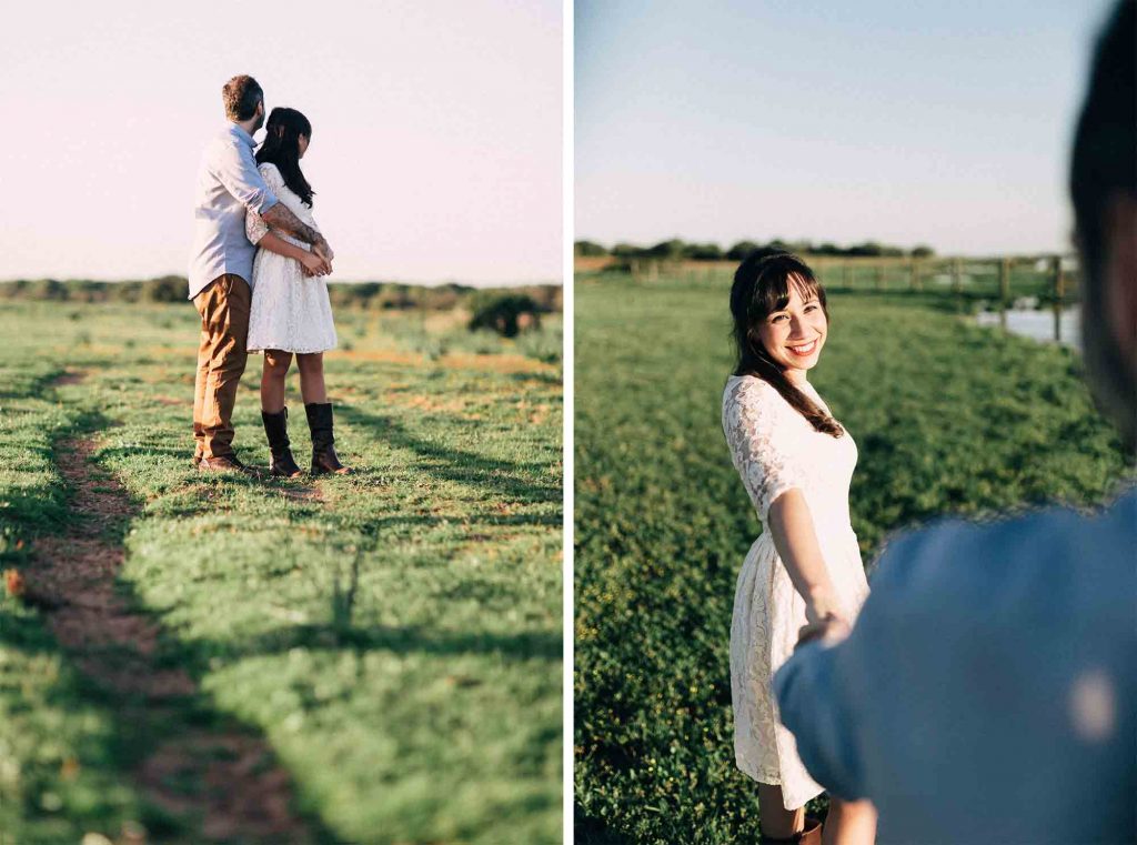 Un atardecer para fotos de pareja