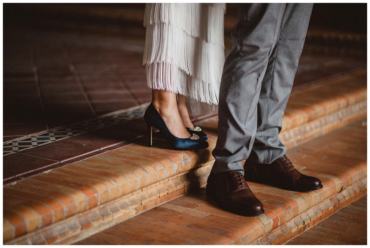 Novios en Plaza de España - Sevilla