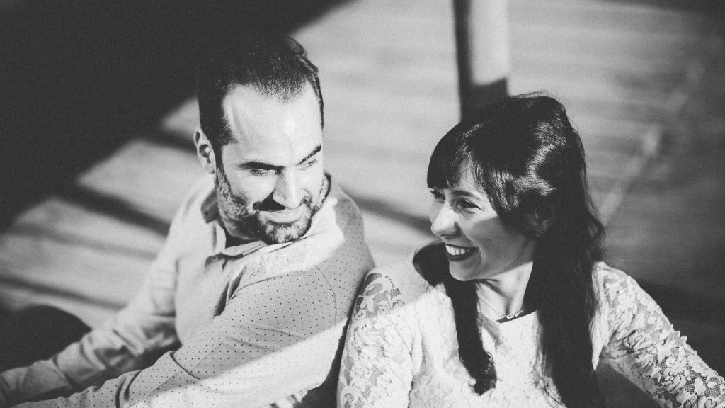 Un atardecer para fotos de pareja