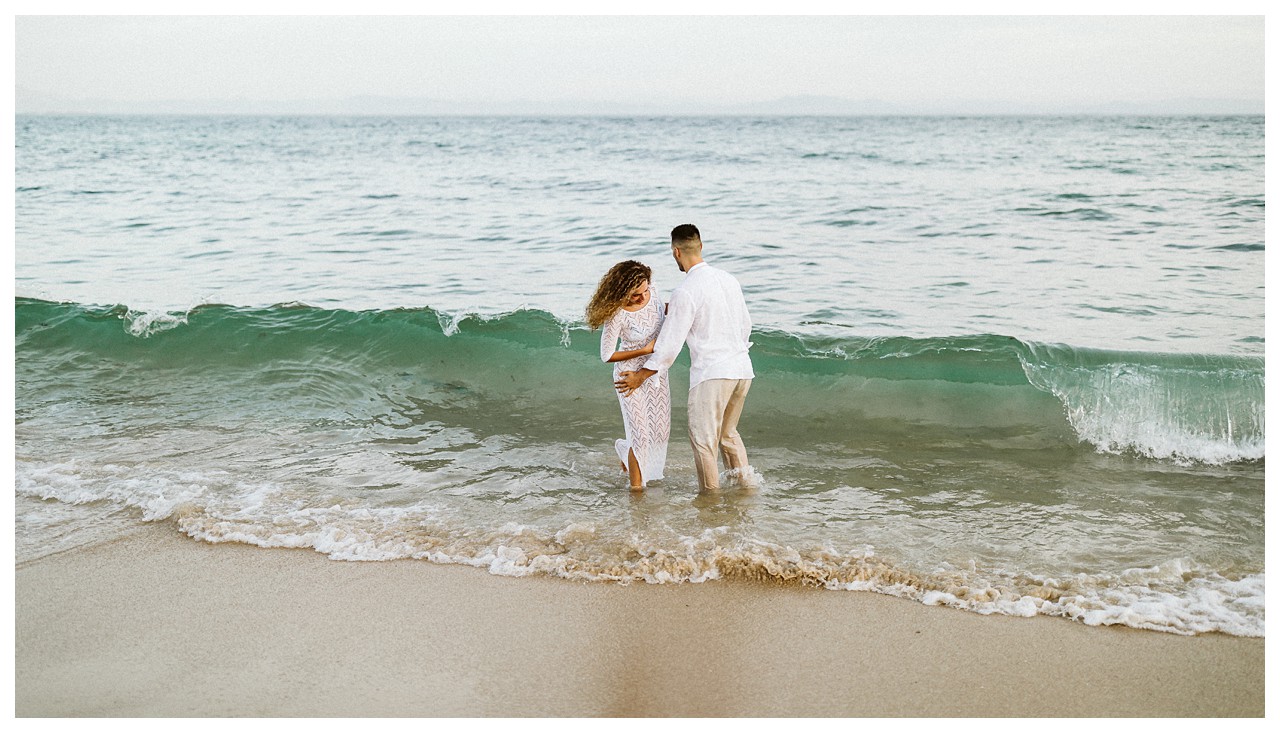 pareja en la playa