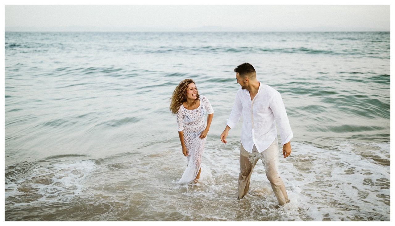 pareja en la playa